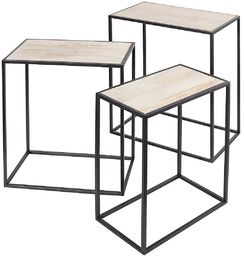 Komplet stolików Theo 3szt., 40/45/50 x 24/26/30 x