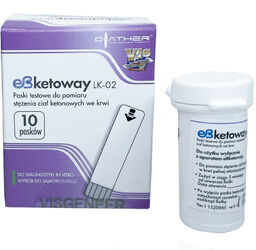 Diather eb-Ketoway, paski testowe do pomiaru stężenia ciał