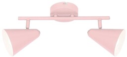 AMOR LAMPA SUFITOWA LISTWA 2X40W E14 JASNY RÓŻ