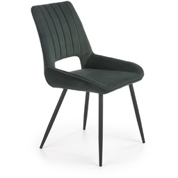 K404 krzesło ciemny zielony (tkanina velvet) halmar
