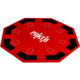 CZERWONY BLAT STÓŁ DO POKERA 122x122 POKER KASYNO