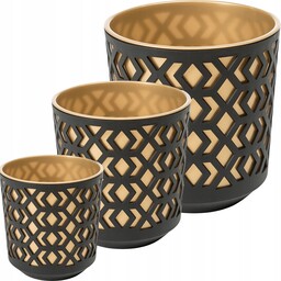 Zestaw 3x Doniczka Skrzynka Donica Wkłady Ogrodowa