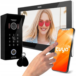 Wideodomofon Eura VDP-99C5 czarny, WiFi, Rfid, Tuy