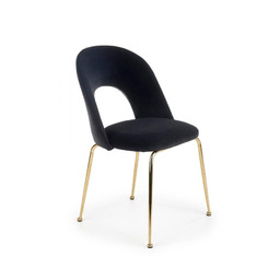 Krzesło k385 czarny (tkanina velvet) halmar