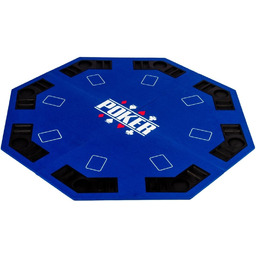 NIEBIESKI BLAT STÓŁ DO POKERA 122x122 POKER KASYNO