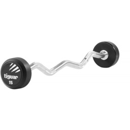 Tiguar, Barbell łamany, srebrno-czarny, 15 kg