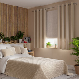 Markizeta Zasłona gotowa na przelotkach 140x160 003 jasny