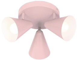AMOR LAMPA SUFITOWA PLAFON 3X40W E14 JASNY RÓŻ