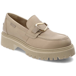 Nessi Beżowe Półbuty Eleganckie Buty Damskie