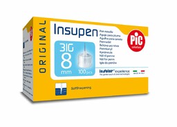 PIC Insupen 31G 8mm igły do penów, 100