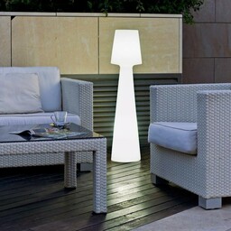 NEW GARDEN lampa podłogowa LOLA 110 BATTERY biały