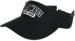 Daszek na głowę przeciwsłoneczny regulowany na lato czarny