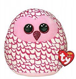 Maskotka Przytulanka Dla Dziecka Squish-a-Boos Pinky różowa sowa