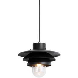Designerska wisząca lampa zewnętrzna czarna IP44 - Morty