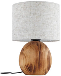 Lampa Stołowa Lindby, Mayumi, drewniany, salon, drewno, skandynawski