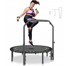 Trampolina mocna fitness z regulowanym uchwytem 129 cm