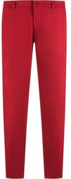 spodnie materiałowe męskie chino slim fit czerwone stretch