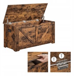Skrzynia do przechowywania 100x40x46 cm Schowek organizer Ławka