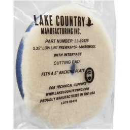 Lake Country 5,25" Low Lint Prewashed Lambswool Pad