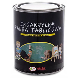 AKSIL EKOAKRYLKA FARBA TABLICOWA 0,75L CZARNA