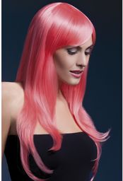 Blond peruka z różowymi refleksami wysokiej jakości
