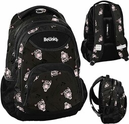 PASO BU23PR-2708, plecak szkolny Panthera BeUniq, czarny