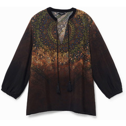 Bluzka z nadrukiem i rękawem 3/4