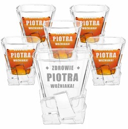 Szklanki do whisky x6 z grawerem dla niego