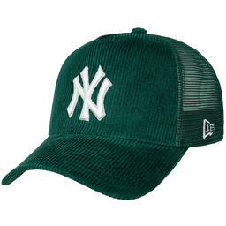 Czapka Trucker Cord Yankees by New Era, ciemnozielony,