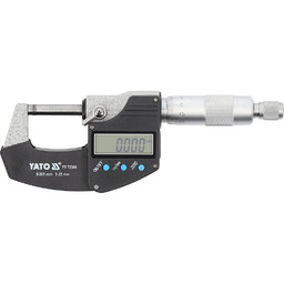Yato CYFROWY MIKROMETR ZEWNĘTRZNY 0-25MM / 0.001MM