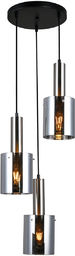 Italux Sardo PND-5581-3A-SC+SG lampa wisząca nowoczesna stalowa nikiel