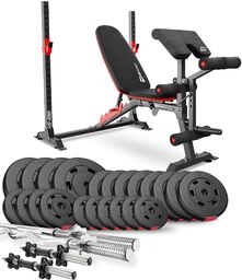 Zestaw kulturystyczny Premium 135kg z ławką HS-1095
