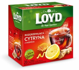 Herbata Loyd Rozgrzewająca Cytryna z Imbirem 20x2g