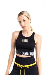 LABELLAMAFIA Biustonosz sportowy Fan Black