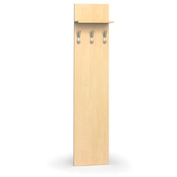 Garderoba z wieszakami PRIMO WOOD, 3 haczyki, półka,