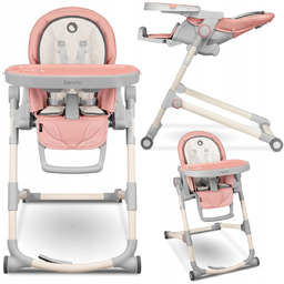 Krzesełko do karmienia z tacą dla dzieci oraz