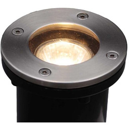 Nowoczesny reflektor wpuszczany w ziemię ze stali nierdzewnej,