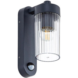 Zewnętrzna Lampa Lindby, Kaliro, ściemnialny, czarny, taras, aluminium,