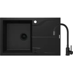 Deante Andante ZQNNN113 Nero + bateria Nero Zlewozmywak