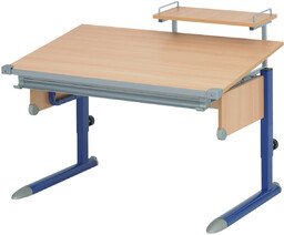 KETTLER biurko SCHOOL, niebieski/buk, 6625-242