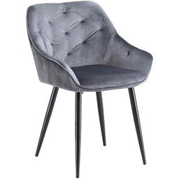 Krzesło k487 szare (tkanina velvet) halmar