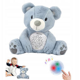 Miś z Projektorem 2w1 Usypiacz Maskotka Pluszowy Szumi