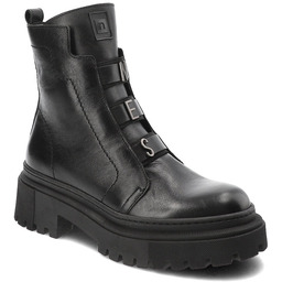 Czarne Botki Nessi Stylowe Obuwie Damskie