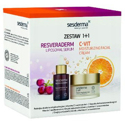 SESDERMA Zestaw: Resveraderm Serum liposomowe do twarzy, 30ml
