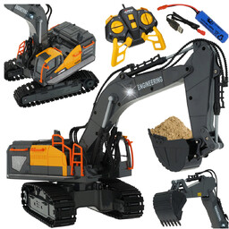 ZDALNIE STEROWANA KOPARKA GĄSIENICOWA RC ZABAWKA NA AKUMULATOR