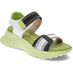 Hispanitas Zielone Sandały Wygodne Obuwie Damskie