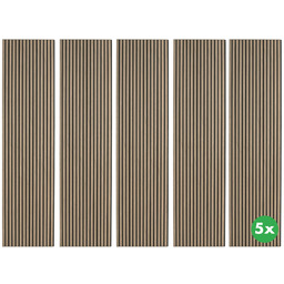 Drewniany panel akustyczny, 2400 x 600 mm, dąb