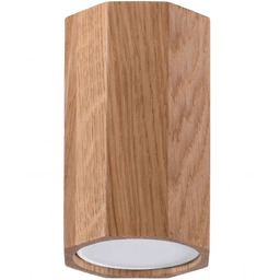 Lumes Drewniany skandynawski plafon ośmiokąt - 4X x