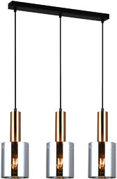 Italux Sardo PND-5581-3-BRO+SG lampa wisząca nowoczesna stalowa mosiężna