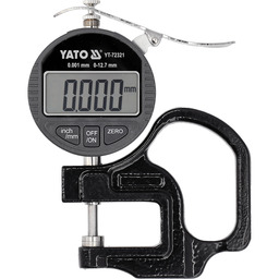 Yato GRUBOŚCIOMIERZ ZEGAR 12,7MM / 0,001MM